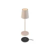 SLV LED oppladbar lampe Vinolina Two, beige, aluminium, Ø 11 cm, IP65| Dekorasjonsbelysning