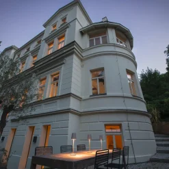 SLV LED oppladbar lampe Vinolina Two, beige, aluminium, Ø 11 cm, IP65| Dekorasjonsbelysning