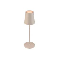 SLV LED oppladbar lampe Vinolina Two, beige, aluminium, Ø 11 cm, IP65| Dekorasjonsbelysning