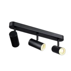 SLV LED-downlight Noblo, 3.000 K, svart, lengde 40 cm| Butikkbelysning