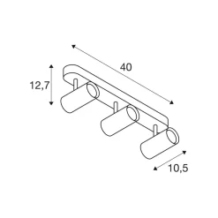 SLV LED-downlight Noblo, 3000 K, hvit, lengde 40 cm Sale