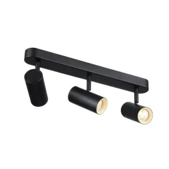 SLV LED-downlight Noblo, 2700 K, svart, lengde 40 cm| Butikkbelysning