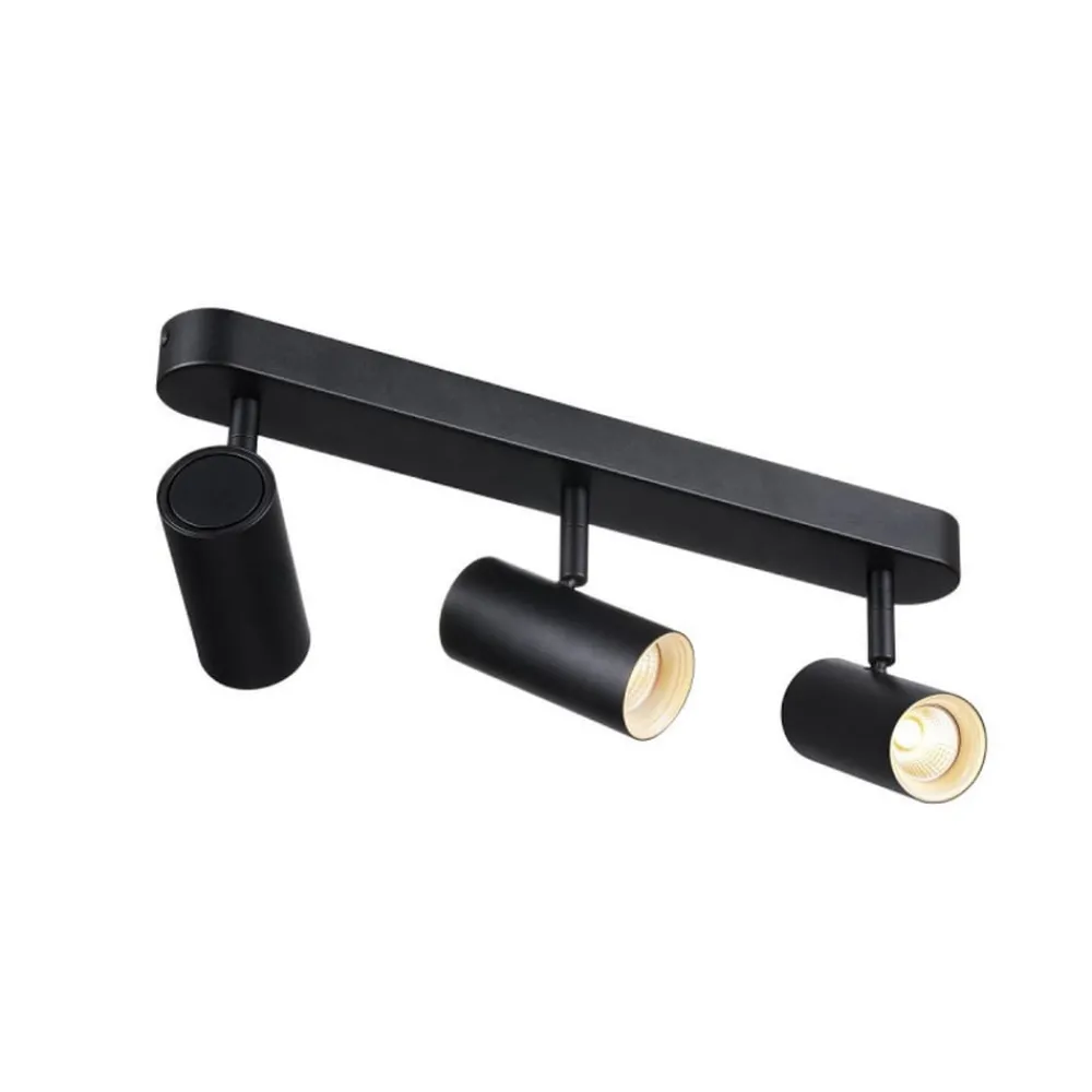 SLV LED-downlight Noblo, 2700 K, svart, lengde 40 cm| Butikkbelysning