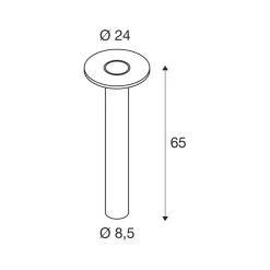 SLV LED-gatelampe I-Ring, antrasitt, aluminium, høyde 65 cm| Gatebelysning, Pullert Belysning