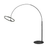 SLV LED-gulvlampe One Bow FL, svart, stål, høyde 232 cm| Led-Innendørs