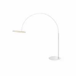 SLV LED-gulvlampe One Bow FL, hvit, stål, høyde 232 cm, CCT| Gulvlamper