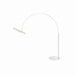 SLV LED-gulvlampe One Bow FL, hvit, stål, høyde 232 cm, CCT| Gulvlamper