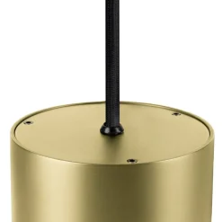 SLV LED-hengelampe Oculus, messingfarget Ø 9 cm, dimbar til varmt| Butikkbelysning