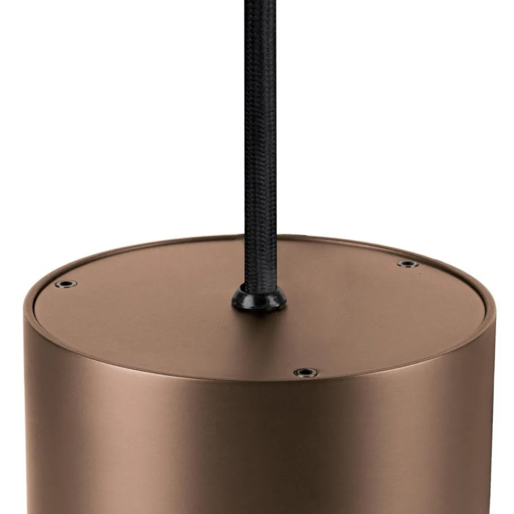 SLV LED-hengelampe Oculus, kobberfarget, Ø 9 cm, dimbar til varmt Sale