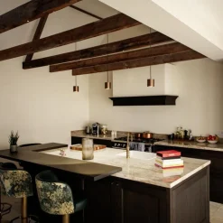 SLV LED-hengelampe Oculus, kobberfarget, Ø 9 cm, dimbar til varmt Sale