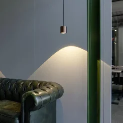 SLV LED-hengelampe Oculus, kobberfarget, Ø 9 cm, dimbar til varmt Sale