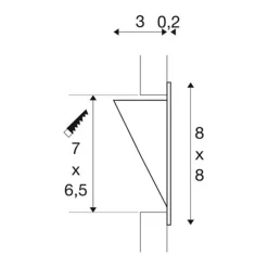 SLV LED-innfellingslampe Downunder Pur 80 LED hvit| Downlights|Vegglamper