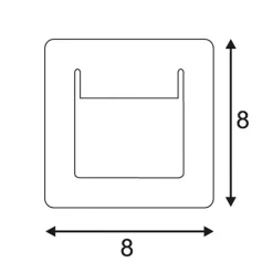 SLV LED-innfellingslampe Downunder Pur 80 LED hvit| Downlights|Vegglamper