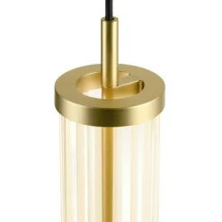 SLV LED-pendellampe Quimera, messingfarget, Ø 8 cm, CCT| Butikkbelysning