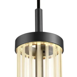 SLV LED-pendellampe Quimera, bronsefarget, Ø 8 cm, CCT New