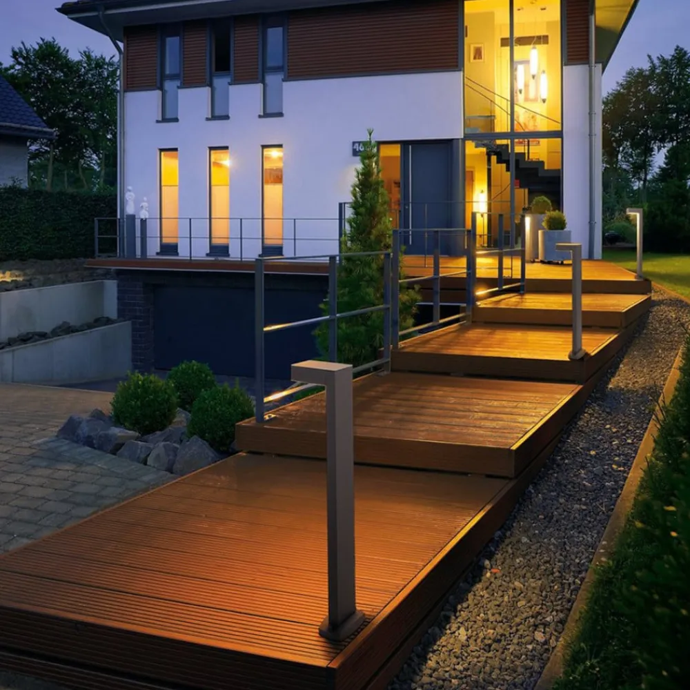 SLV Quadrasyl 75 - stibelysning, grå| Gatebelysning, Pullert Belysning