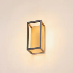 SLV Quadrulo LED indirekte utendørs LED-vegglampe i antrasitt Discount