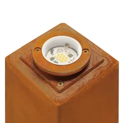 SLV Rusty firkantet LED-sokkel lys rustbrun| Sokkellamper