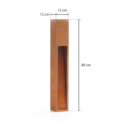 SLV Rusty Slot 80 rustbrun sokkelbelysning| Gatebelysning, Pullert Belysning