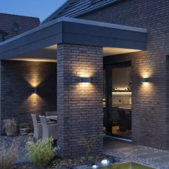 SLV Sitra LED utendørs LED-vegglampe opp/ned 20 antracit Outlet