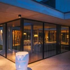 SLV taklampe S-Cube, antracitt, aluminium, lengde 9,5 cm| Terrassebelysning|Taklamper Utendørs