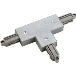 SLV T-forbinder 1-fase skinne høyre, sølv| Skinnesystem