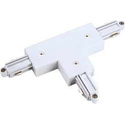 SLV T-kontakt 1-faset HV-skinne høyre, hvit| Skinnesystem