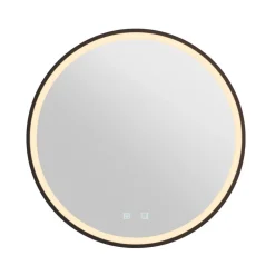 SLV Trukko LED-veggspeil IP44 CCT svart Ø 61cm| Møbel Og Interiør