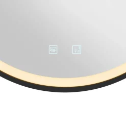 SLV Trukko LED-veggspeil IP44 CCT svart Ø 61cm| Møbel Og Interiør