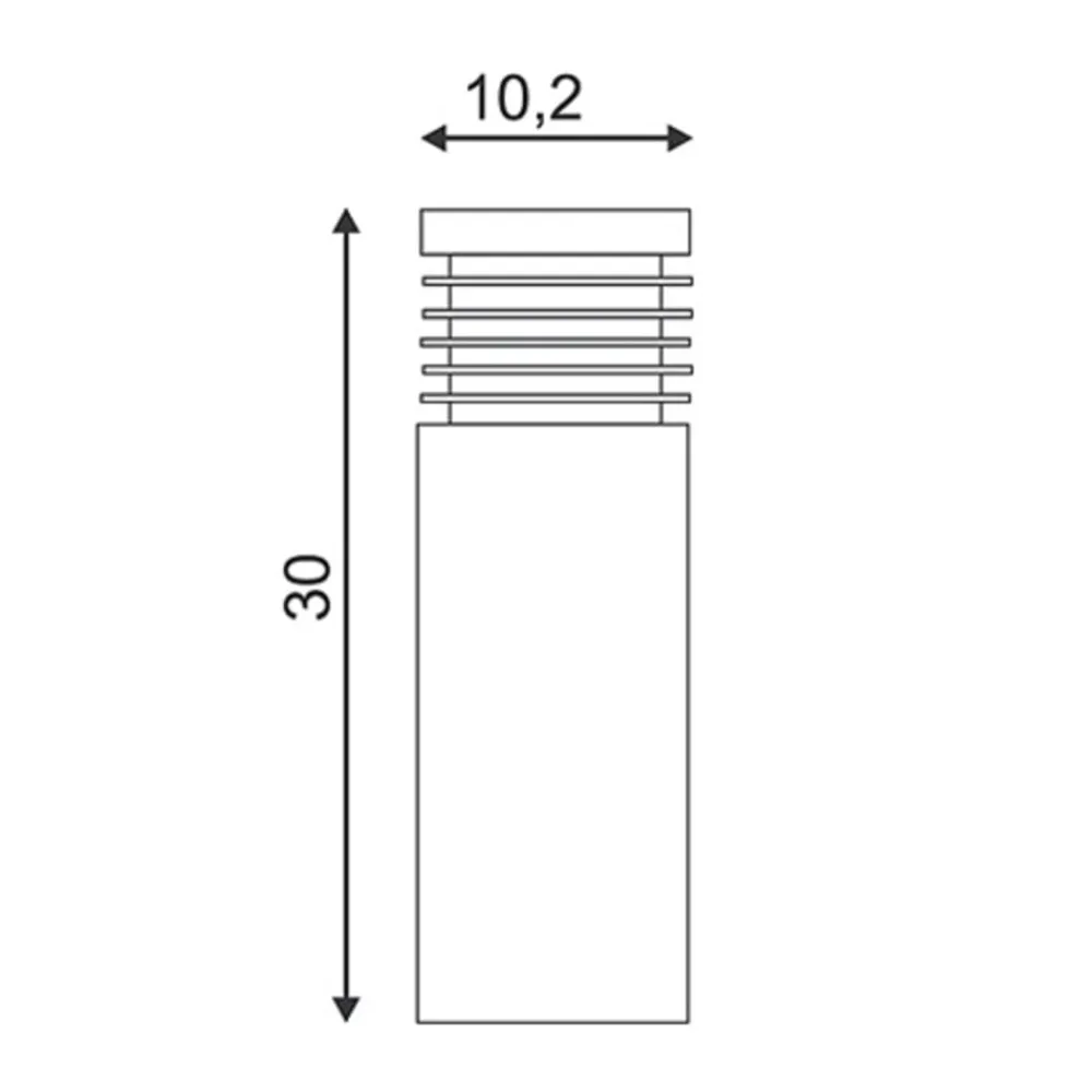 SLV Vap Slim 30 sokkellampe i stål| Sokkellamper