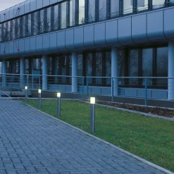 SLV veilampe Roxy akryl, høyde 90 cm, grå, stål| Gatebelysning, Pullert Belysning