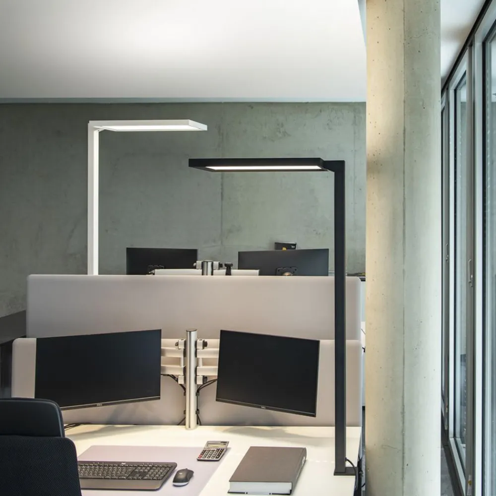 SLV Worklight LED-klemmelampe, svart