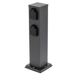 PRIOS Smart stikkontaktsøyle WLAN 40cm sandgrå Tuya Online