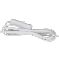 Globo Sofia bordlampe, rød, høyde 50 cm, stoff/glass New