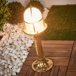 Moretti Luce Sokkelampe Ocean, messing| Sokkellamper