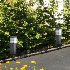 LCD Sokkellampe 1265 med lameller grafitt