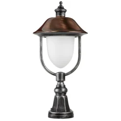 LCD Sokkellampe 1157, svart/kobber| Sokkellamper