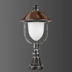 LCD Sokkellampe 1157, svart/kobber| Sokkellamper