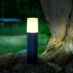 Brilliant Sokkellampe Aberdeen, høyde 35 cm, antrasitt, stål Online