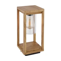 Globo Sokkellampe Candela med treutseende, høyde 35cm| Sokkellamper