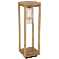 Globo Sokkellampe Candela med treutseende, høyde 50 cm| Sokkellamper