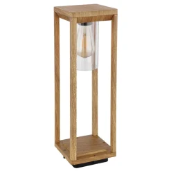 Globo Sokkellampe Candela med treutseende, høyde 50 cm| Sokkellamper