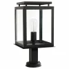 K.S. Verlichting Sokkellampe de Vecht, svart, IP44| Sokkellamper