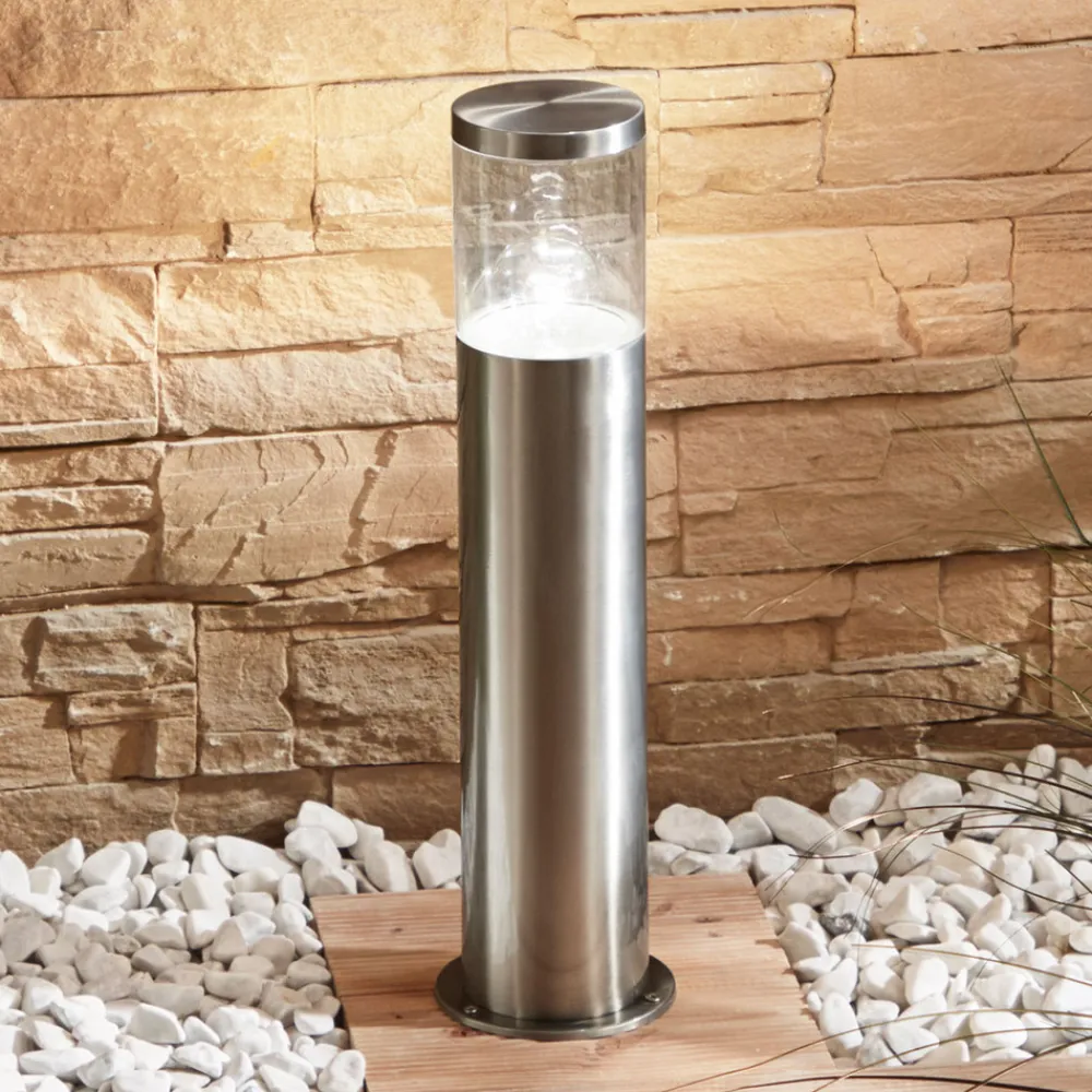 Lindby Sokkellampe Hanneli i stål, rund