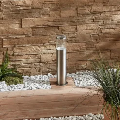 Lindby Sokkellampe Hanneli i stål, rund