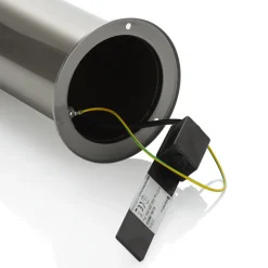 Lindby Sokkellampe Hanneli i stål, rund