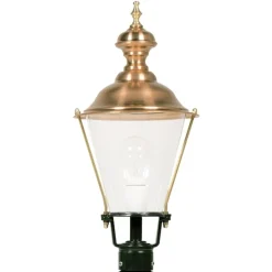 K.S. Verlichting Sokkellampe K4b med kobber, grønn| Sokkellamper