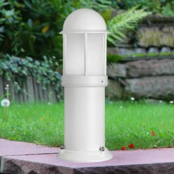 LCD Sokkellampe Marco av aluminium, hvit Best