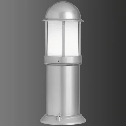 LCD Sokkellampe Marco av aluminium, sølv Clearance