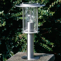 Brilliant Sokkellampe Merena, stål. Høyde 40 cm| Sokkellamper